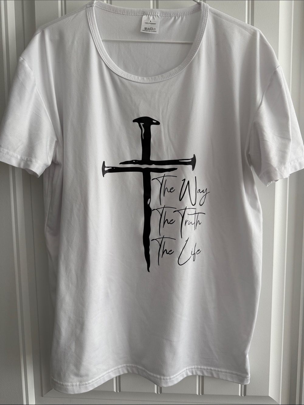 White Graphic Tee — The Way The Truth The Life